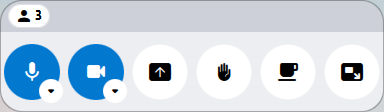 When the compact function view of the mini window is selected, only the settings from the main menu are displayed.