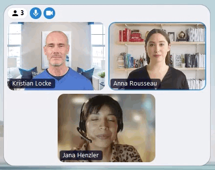 You can access the compact function view by dragging the mini window smaller. As soon as you drag it larger again, the participants' videos reappear.